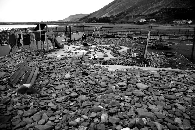 Rossbeigh Co Kerry Storm Damage Jan 14 (11ccB&W) copy