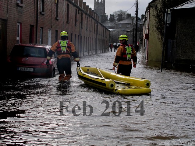 Flooding Island View Tce St Mary's Park Limerick (Feb 1st 2014)